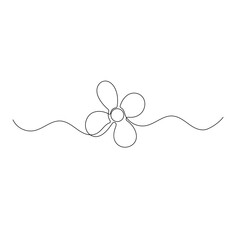  Fan blade icon continuous one line drawing of outline vector illustration