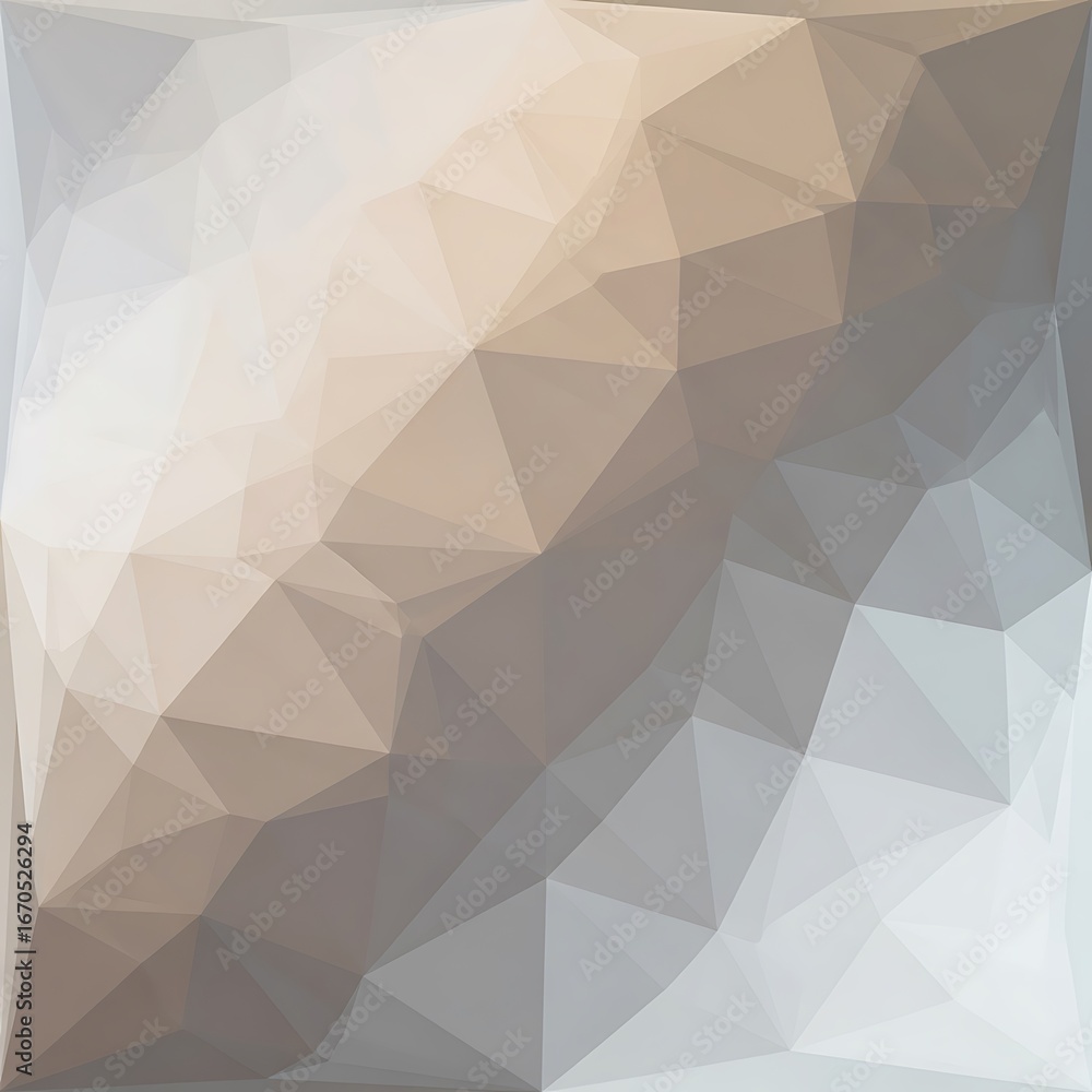 Poster abstract geometric polygonal background with modern faceted design and soft neutral color gradient