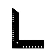 Illustration of a try square, a tool used for accurate measurements