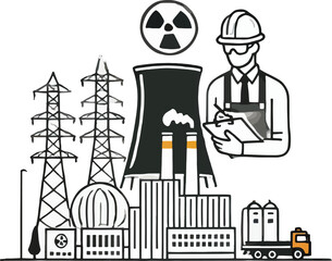 Nuclear Power Plant Inspection Engineer Sketch clipboard