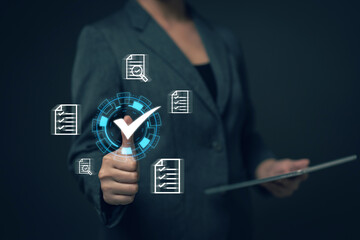 Reviewing and completing online survey forms document management system Assessment form, questionnaire, checklist and clipboard management Quality control...