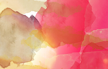 Vibrant artistic watercolor paint background texture
