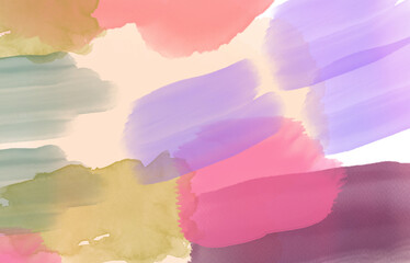Soft artistic watercolor texture background with pastel colors