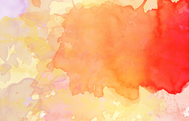 Soft vivid watercolor abstract art background