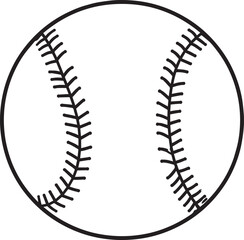 Baseball Silhouette Black | Vector Icon Artwork
