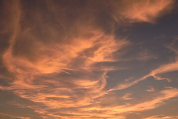 A blue sky full of white clouds