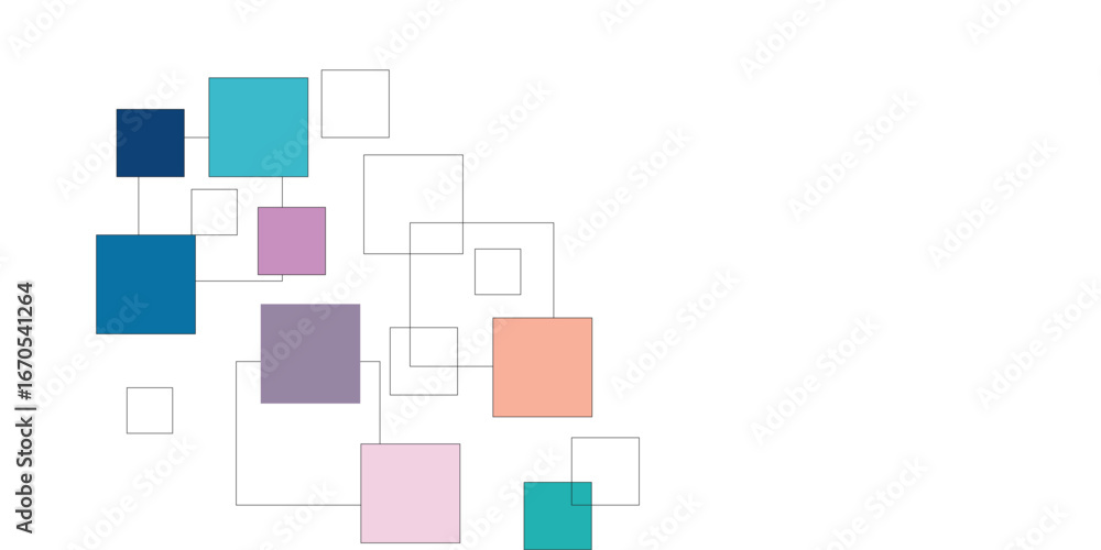 Poster abstract technology of squares concept. vector illustration background. light silver. design element