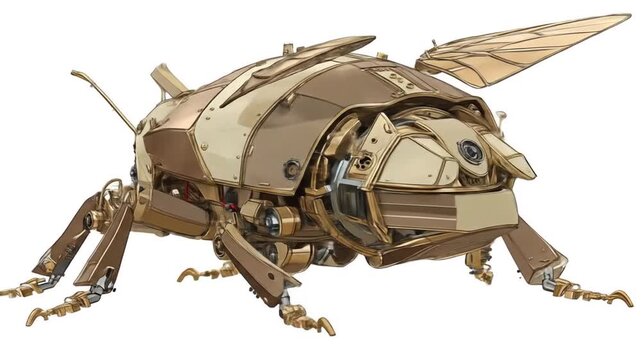 Steampunk insect illustration