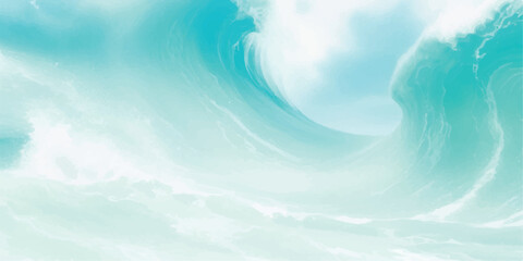 Pastel watercolor wave gradient background for spa social media, yoga branding, and peaceful lifestyle graphics