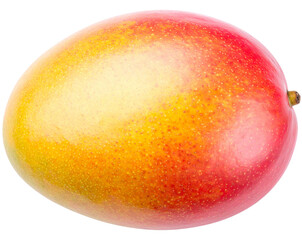 Fototapeta premium Top-Down View of Whole Mango, Isolated on Transparent Background PNG