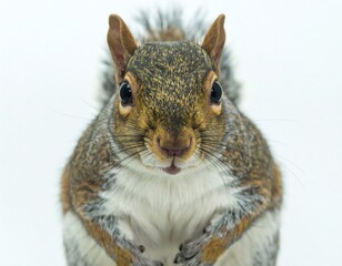 Obraz premium Close-up of a gray squirrel