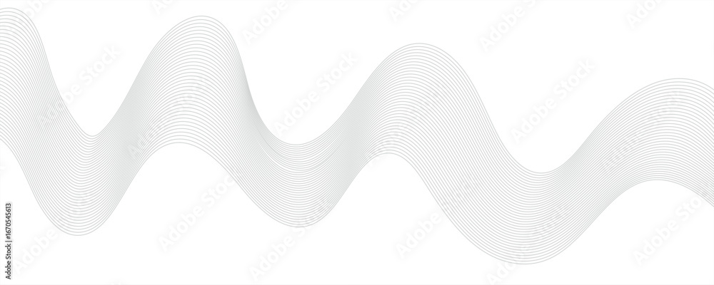 Poster abstract grey, white smooth element swoosh speed wave modern stream background. wave with lines crea