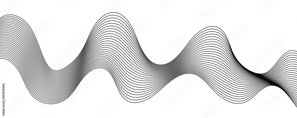 Poster abstract grey, white smooth element swoosh speed wave modern stream background. wave with lines crea