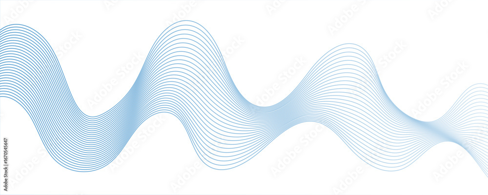 Poster abstract sky blue, white smooth element swoosh speed modern stream background. wave with lines creat