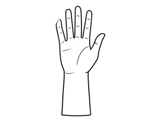 Fototapeta premium Hand illustration in a simple style