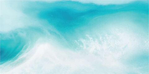 Watercolor wave gradient in pastel tones of blue and green for spa, beauty, and serenity-focused design