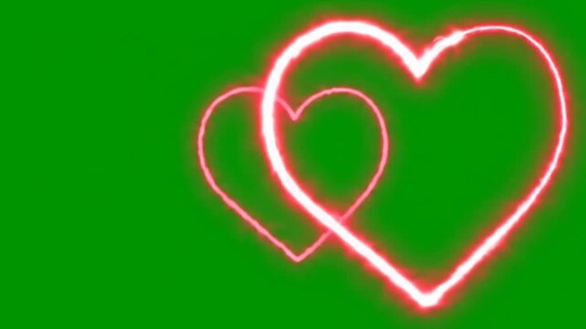 green heart shape