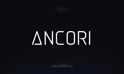 modern stylish capital alphabet letter logo design