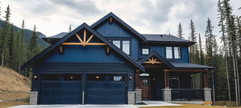 Modern timber frame design  showcasing innovative wooden beams and walls in home construction