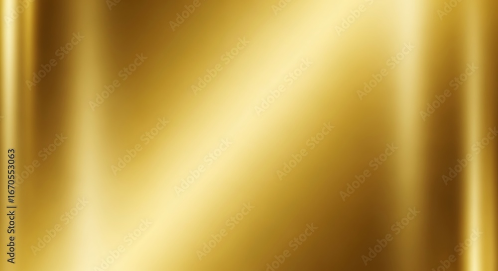 Poster luxurious polished golden metallic surface with smooth gradient and subtle vertical light reflection