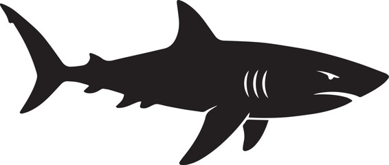 sharke silhouette vector