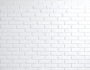 Plain white brick wall texture