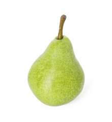One whole ripe pear isolated on white