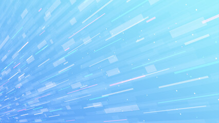 グリッチノイズをイメージした背景イラスト_ビジネス風_16:9