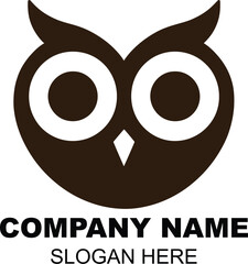 Minimalist Owl Logo Design for Wildlife Conservation and Animal Education