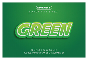 New Editable Green text effect design