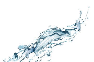 Dynamic Water Splash Illustration