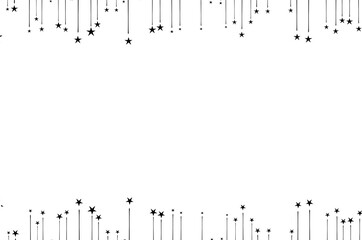 Hanging Stars Border Frame Background