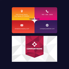Professional Business card design Template Download