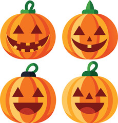  pumpkin lantern bundle four unique designs
