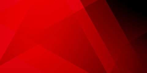 Illustration of a geometric triangle with seamless red gradient lines