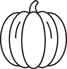 minimal pumpkin outline collection clean white