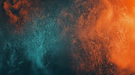 Grainy teal orange background noise texture abstract color gradient poster dark backdrop header banner design
