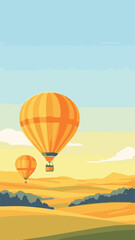 Hot air balloon scenic flight