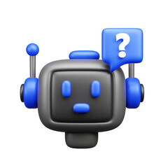 Artificial intelligence 3d Icon 