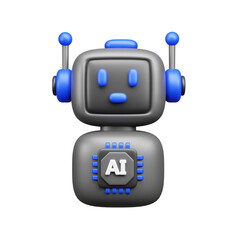 Artificial intelligence 3d Icon 