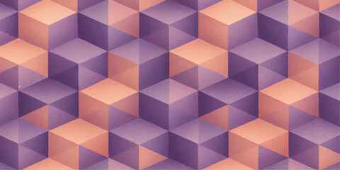 Abstract colorful geometric background with triangles, cubes, and mosaic pattern design