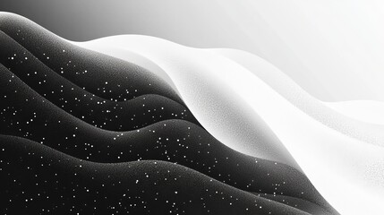 Obraz premium Gray white black grainy gradient noise texture background monochromatic wide banner header poster design