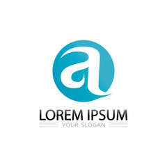 Obraz premium letter A logo design vector icon for innovative professional branding identity