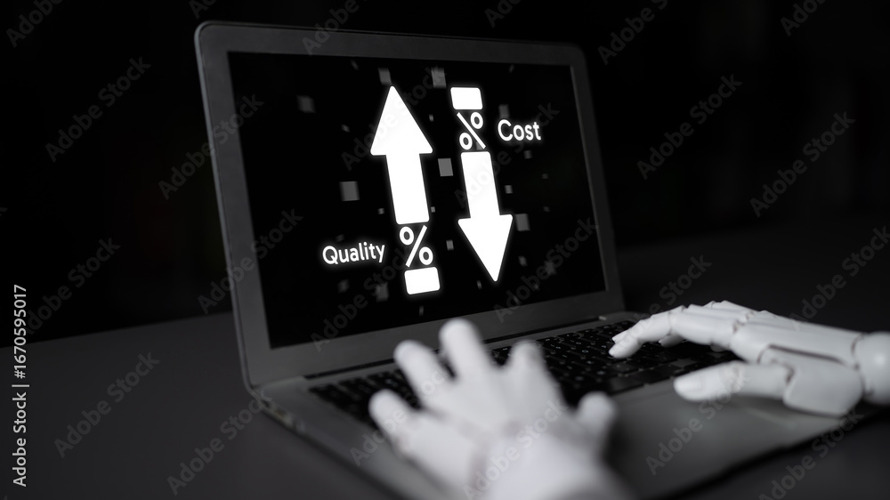 Poster ai artificial intelligence drives cost-saving initiatives via process automation, virtual resource t