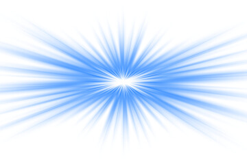 Transparent blue starburst sunlight lens flare effect radiant sun rays warm glow glare bright sparkle light shine sunrise burst effect abstract background design