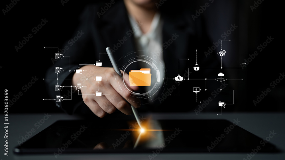 Poster digital folder systems enhance file organization, secure cloud access, and structured document workf