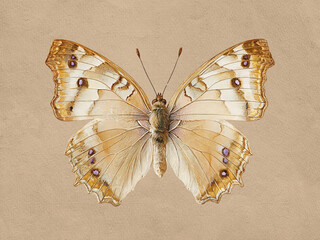 Vintage Aglais io Butterfly Wall Art