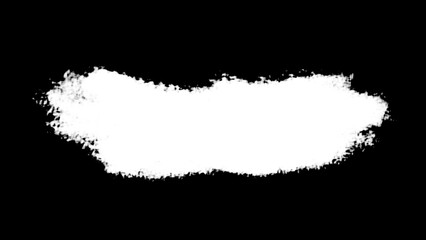 白と黒のツートンカラーの筆跡