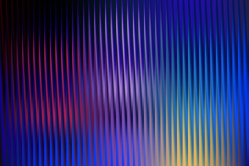 Abstract background with vertical wavy lines and vibrant blue, purple, and yellow colors, creating a futuristic and dynamic visual effect