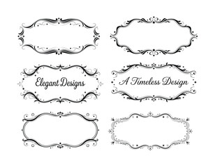 Fleur de lis Symbol Collection for Vintage Art Projects Vector illustration